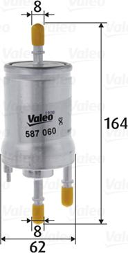 Valeo 587060 - Топливный фильтр autodnr.net