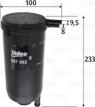 Valeo 587062 - Топливный фильтр autodnr.net