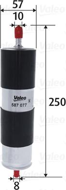 Valeo 587077 - Паливний фільтр autocars.com.ua