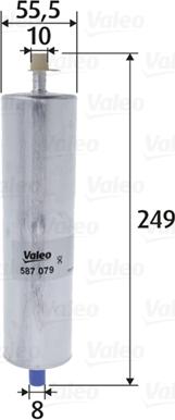 Valeo 587079 - Топливный фильтр avtokuzovplus.com.ua