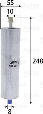 Valeo 587088 - Топливный фильтр avtokuzovplus.com.ua