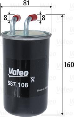Valeo 587108 - Топливный фильтр autodnr.net