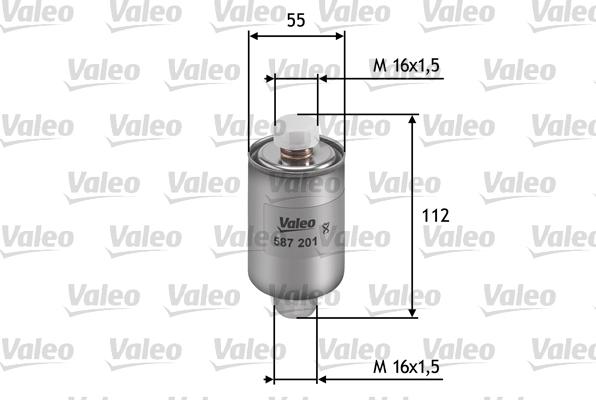Valeo 587201 - Топливный фильтр autodnr.net