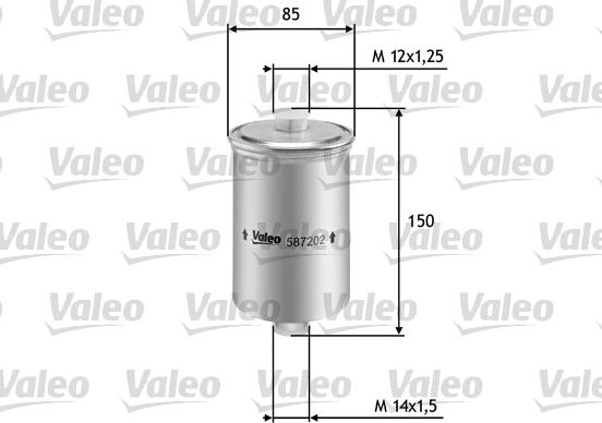 Valeo 587202 - Топливный фильтр autodnr.net