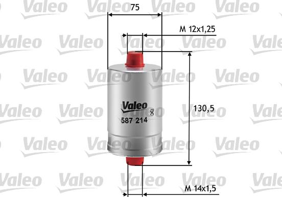 Valeo 587214 - Паливний фільтр autocars.com.ua