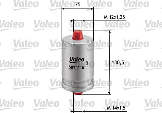 Valeo 587215 - Топливный фильтр avtokuzovplus.com.ua