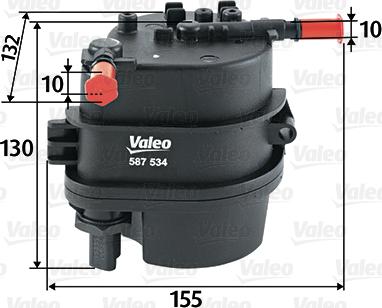 Valeo 587534 - Топливный фильтр autodnr.net