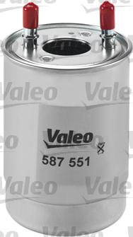 Valeo 587551 - Паливний фільтр autocars.com.ua
