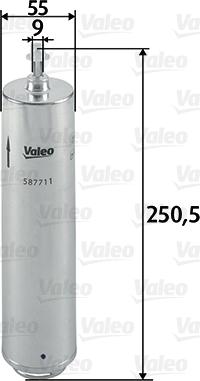 Valeo 587711 - Масляний фільтр autocars.com.ua