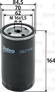 Valeo 587718 - Масляный фильтр avtokuzovplus.com.ua