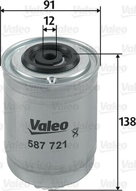 Valeo 587721 - Топливный фильтр autodnr.net