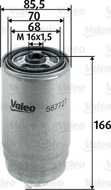 Valeo 587727 - Топливный фильтр autodnr.net