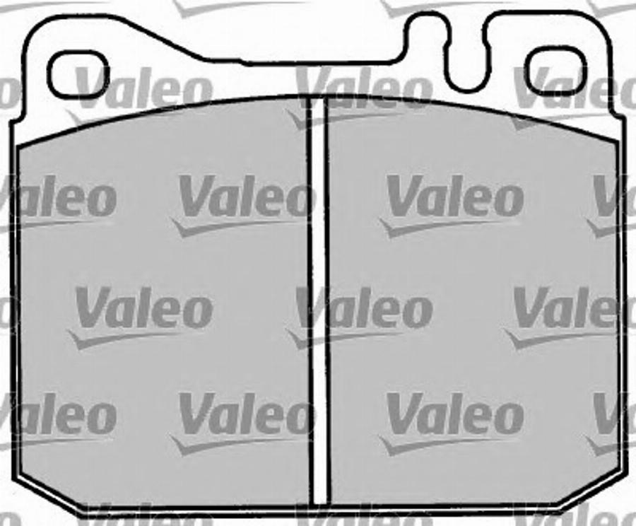 Valeo 597010 - Тормозные колодки, дисковые, комплект avtokuzovplus.com.ua