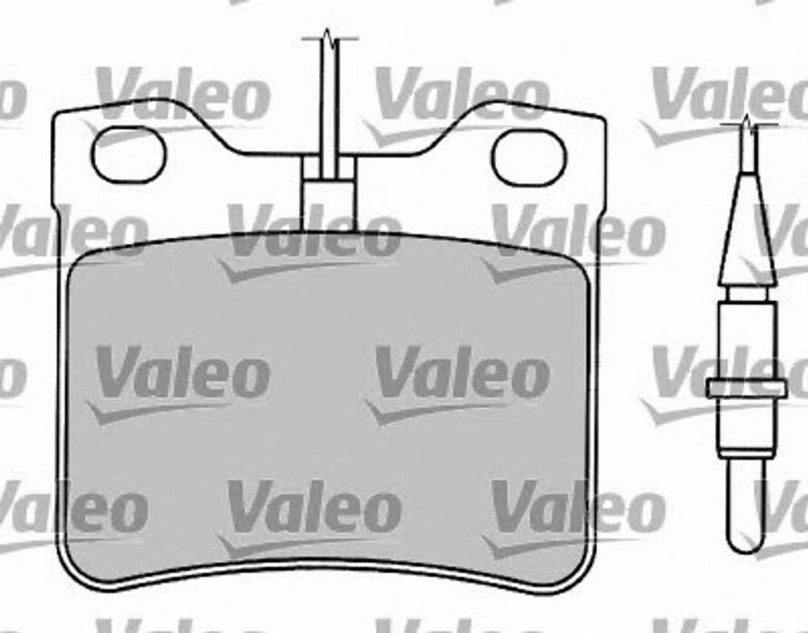 Valeo 597125 - Гальмівні колодки, дискові гальма autocars.com.ua