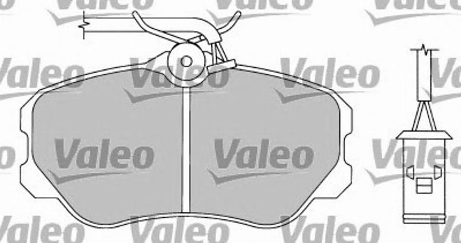 Valeo 597161 - Тормозные колодки, дисковые, комплект autodnr.net