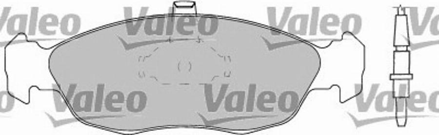 Valeo 597166 - Тормозные колодки, дисковые, комплект avtokuzovplus.com.ua