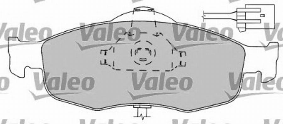 Valeo 597170 - Гальмівні колодки, дискові гальма autocars.com.ua