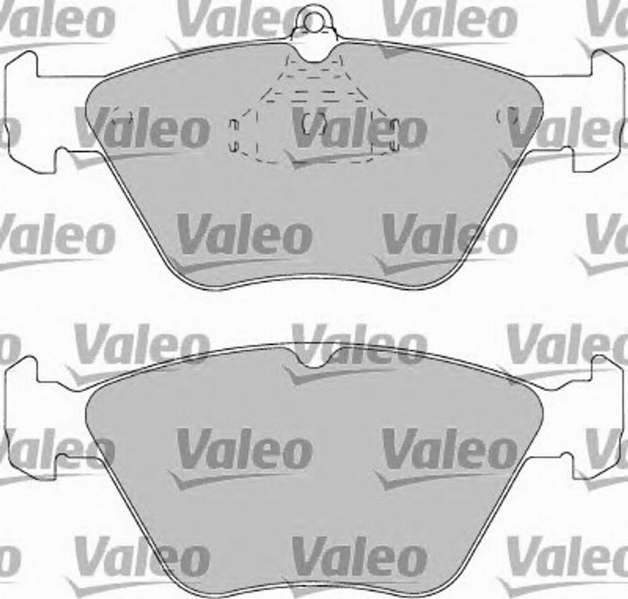 Valeo 597197 - Тормозные колодки, дисковые, комплект autodnr.net