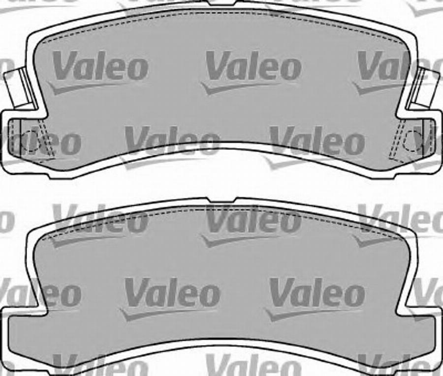 Valeo 597198 - Тормозные колодки, дисковые, комплект autodnr.net