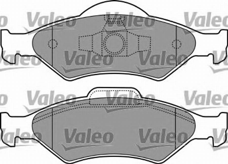 Valeo 597223 - Тормозные колодки, дисковые, комплект autodnr.net