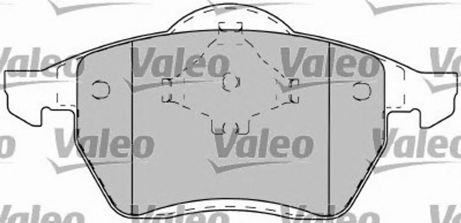 Valeo 597260 - Тормозные колодки, дисковые, комплект autodnr.net