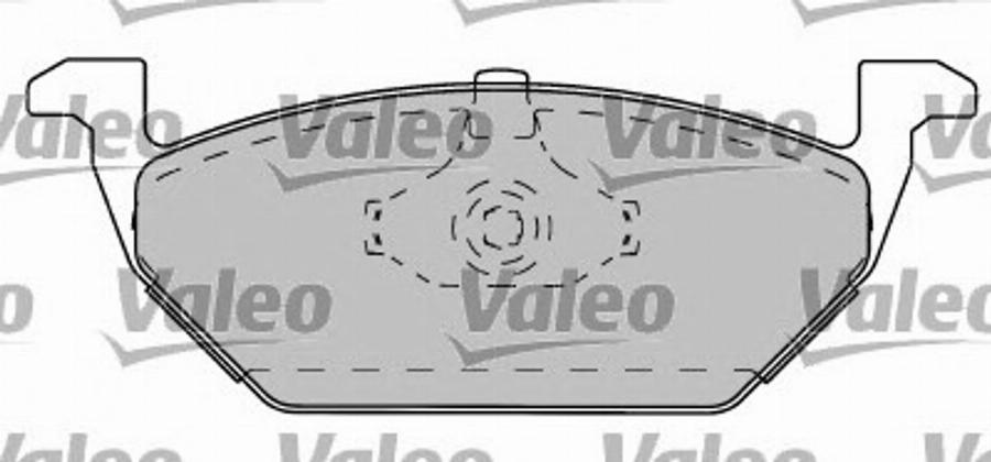 Valeo 597282 - Гальмівні колодки, дискові гальма autocars.com.ua
