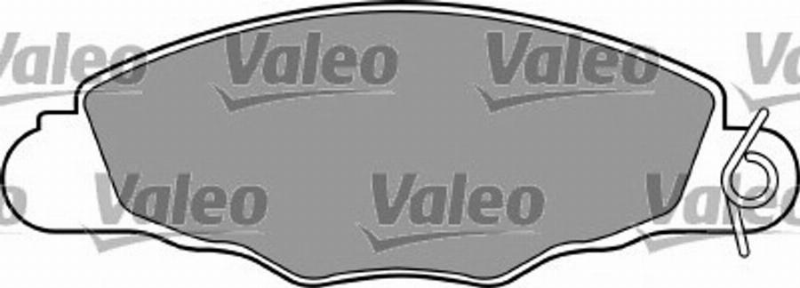 Valeo 597328 - Гальмівні колодки, дискові гальма autocars.com.ua