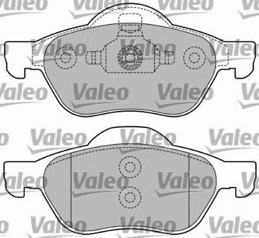 Valeo 597353 - Тормозные колодки, дисковые, комплект autodnr.net