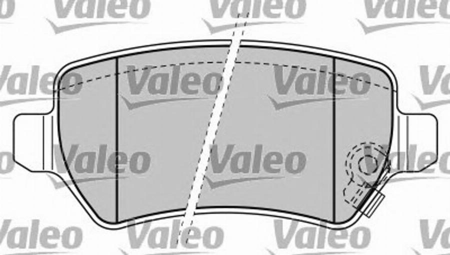 Valeo 597385 - Тормозные колодки, дисковые, комплект autodnr.net