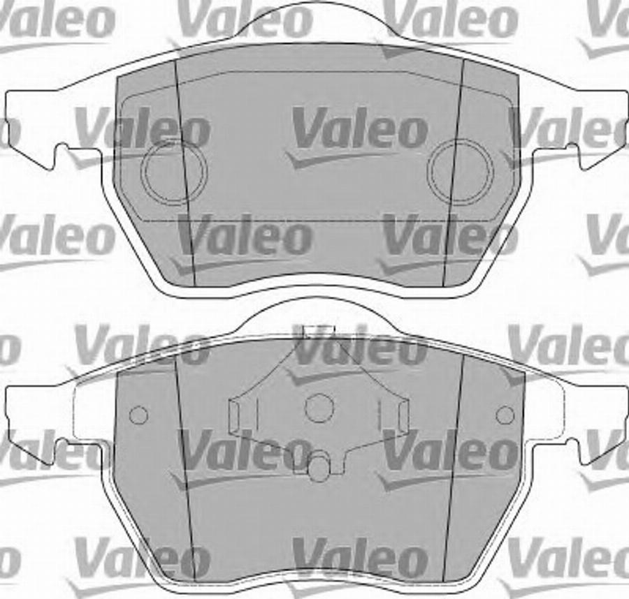 Valeo 597393 - Тормозные колодки, дисковые, комплект autodnr.net