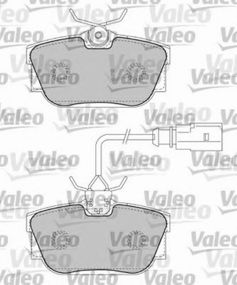 Valeo 597436 - Гальмівні колодки, дискові гальма autocars.com.ua