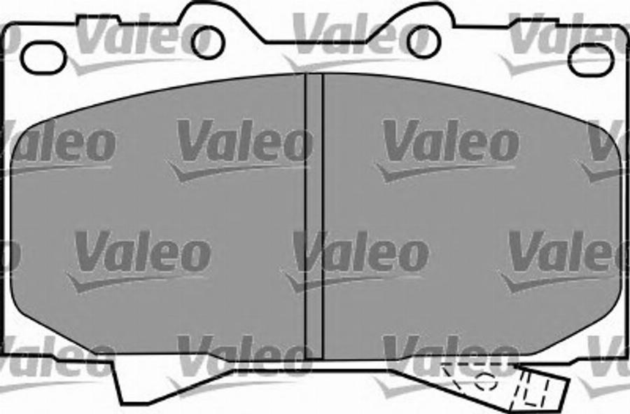 Valeo 597512 - Гальмівні колодки, дискові гальма autocars.com.ua