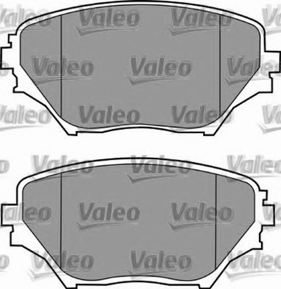 Valeo 597517 - Тормозные колодки, дисковые, комплект autodnr.net