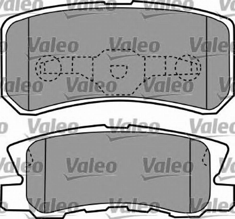 Valeo 597558 - Гальмівні колодки, дискові гальма autocars.com.ua