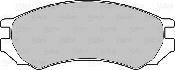 Valeo 598024 - Гальмівні колодки, дискові гальма autocars.com.ua