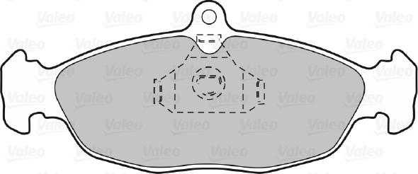Valeo 598356 - Гальмівні колодки, дискові гальма autocars.com.ua