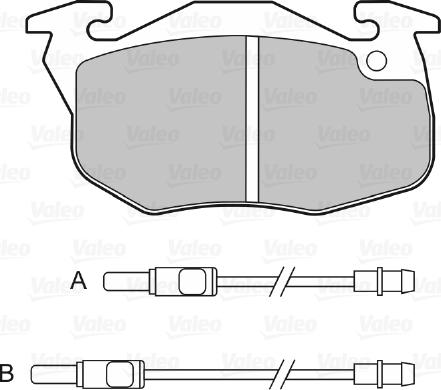 Valeo 598081 - Тормозные колодки, дисковые, комплект autodnr.net