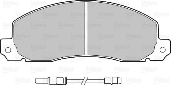 Valeo 598086 - Гальмівні колодки, дискові гальма autocars.com.ua