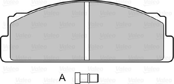 Valeo 598090 - Тормозные колодки, дисковые, комплект avtokuzovplus.com.ua