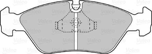 Valeo 598104 - Тормозные колодки, дисковые, комплект avtokuzovplus.com.ua