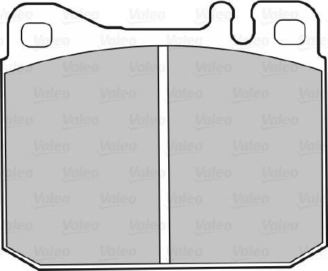 Valeo 598109 - Тормозные колодки, дисковые, комплект avtokuzovplus.com.ua