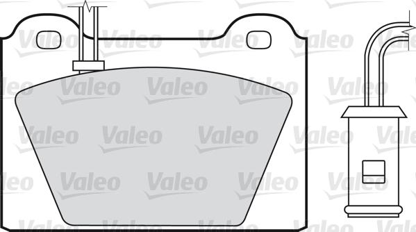 Valeo 598117 - Гальмівні колодки, дискові гальма autocars.com.ua