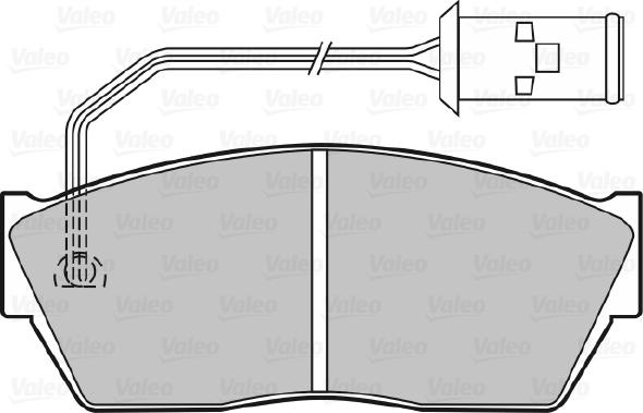 Valeo 598131 - Тормозные колодки, дисковые, комплект avtokuzovplus.com.ua