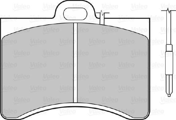 Valeo 598147 - Тормозные колодки, дисковые, комплект autodnr.net