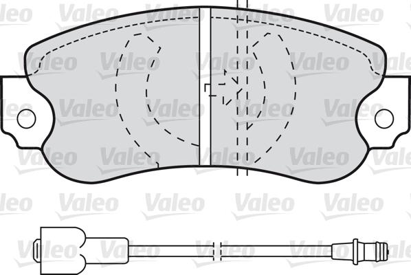 Valeo 598162 - Тормозные колодки, дисковые, комплект autodnr.net