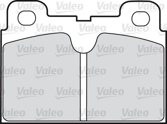 Valeo 598163 - Тормозные колодки, дисковые, комплект avtokuzovplus.com.ua