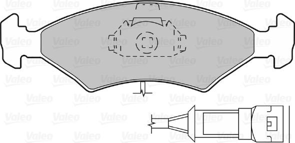 Valeo 598166 - Гальмівні колодки, дискові гальма autocars.com.ua