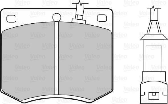 Valeo 598168 - Тормозные колодки, дисковые, комплект autodnr.net