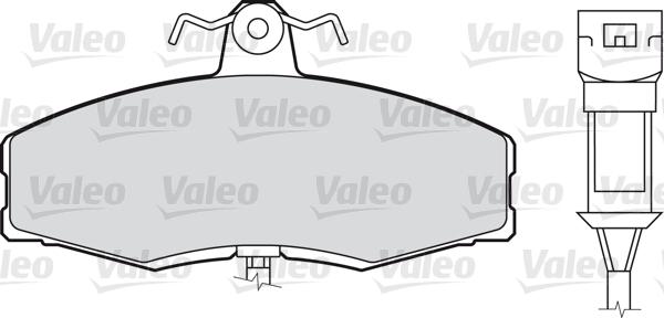 Valeo 598169 - Тормозные колодки, дисковые, комплект autodnr.net