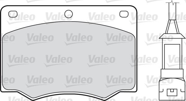 Valeo 598170 - Гальмівні колодки, дискові гальма autocars.com.ua